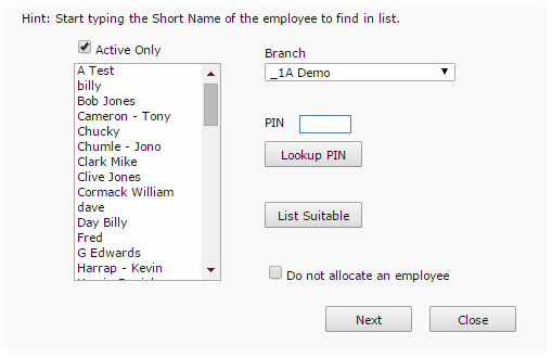 Choose Employee