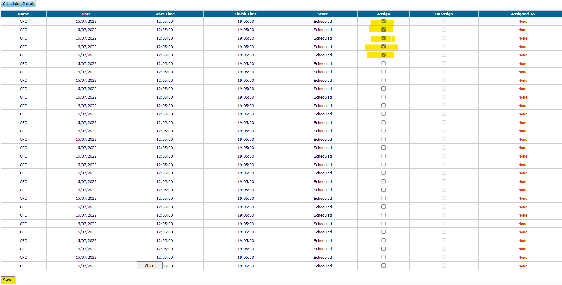 Adding Patrols to Duties 13