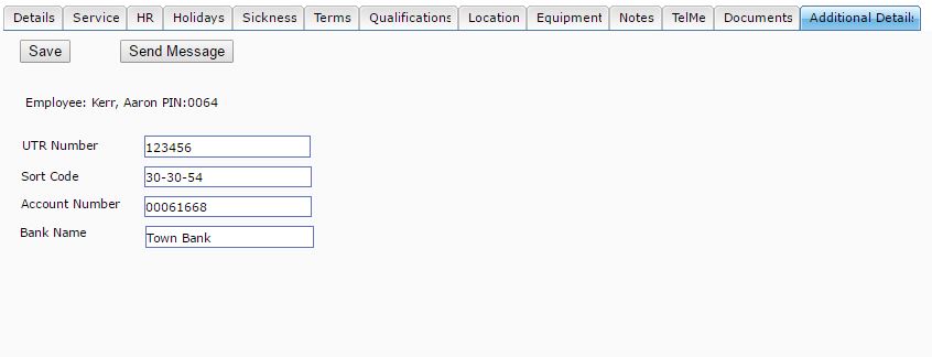 Employee Additional Details