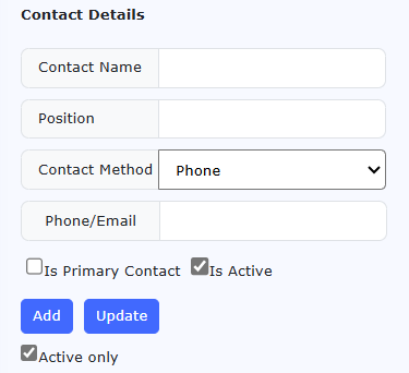 Location Contact Details