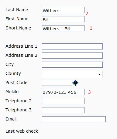 Employee web portal user name