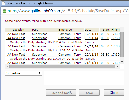 Check Failuure