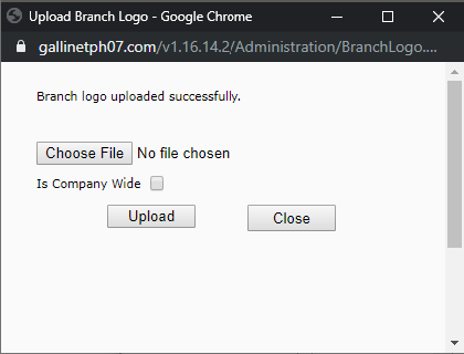 Branch Logo Image Upload ok