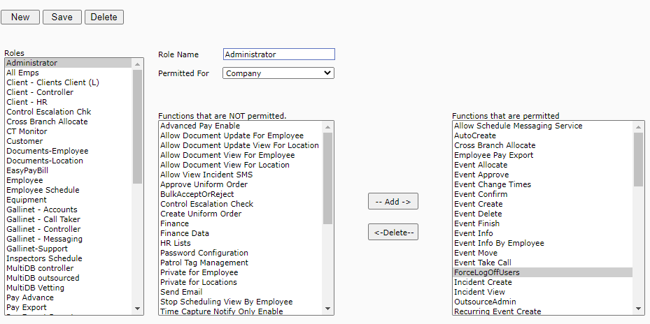 Allow User Logout