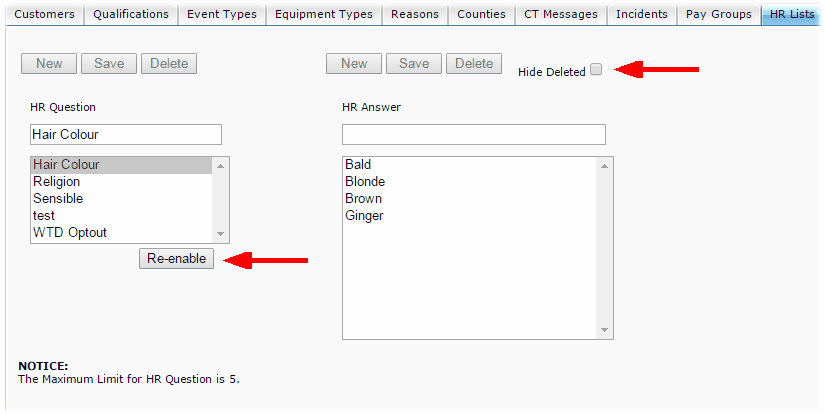 Delete HR Question