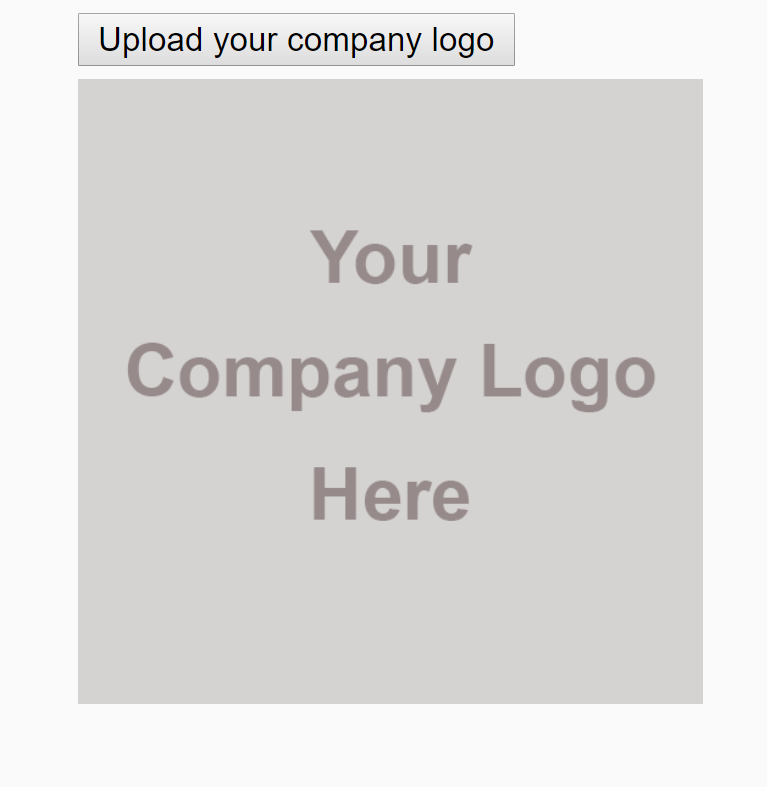 Blank Logo Screen Awaiting File