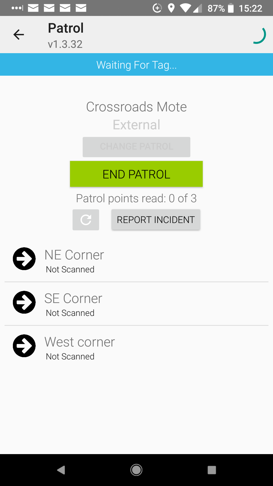 5 Recording the patrol