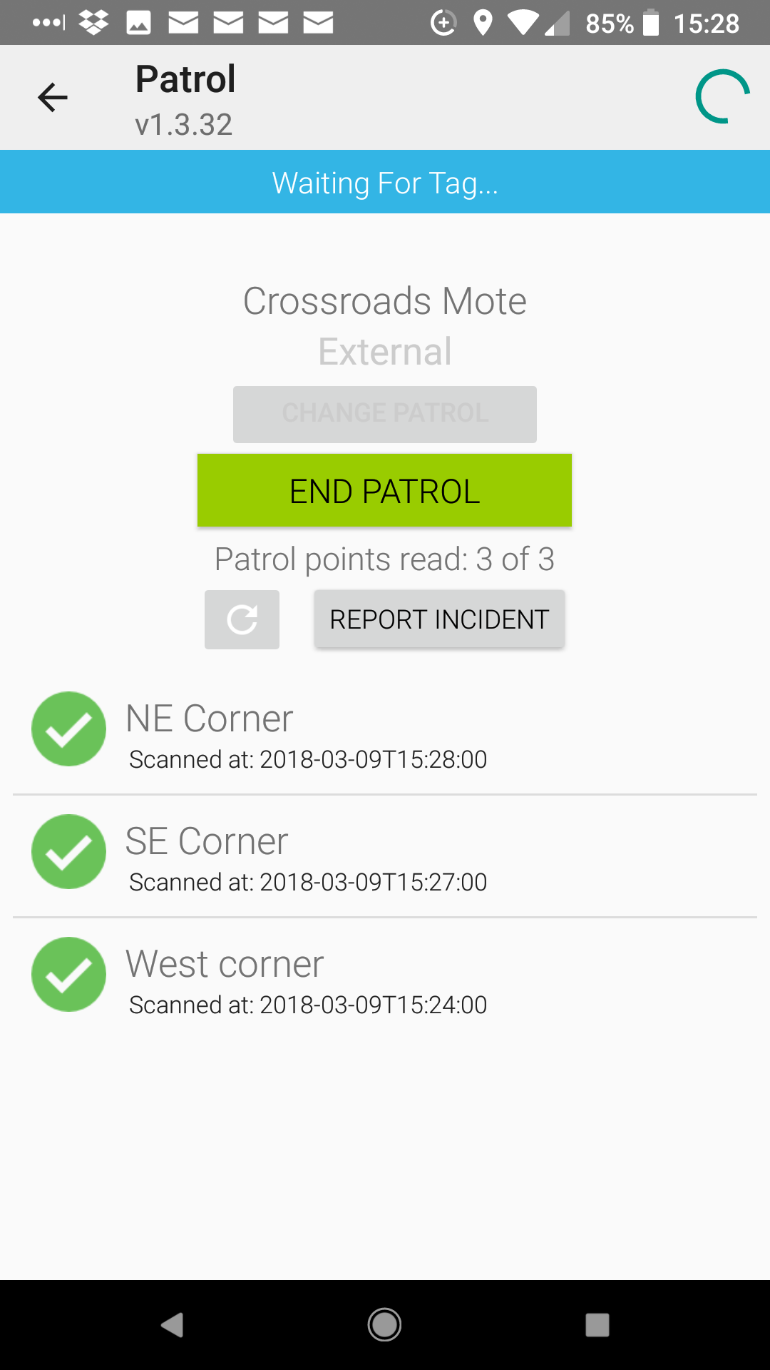 6 Finishing the patrol